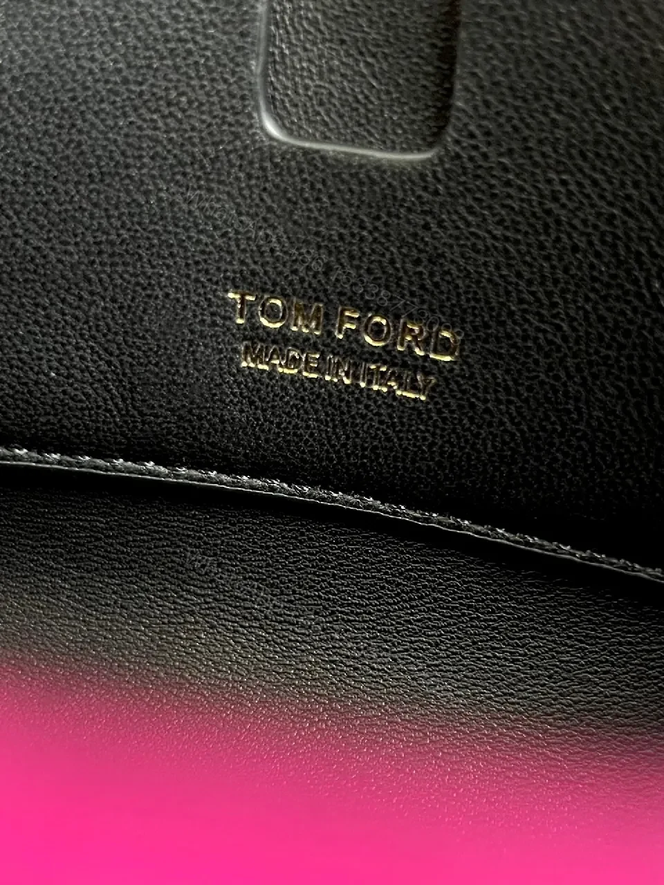 View 8 of Pink Leather Clutch + Gold Chain + Luxury Modern + Bold Statement + Clutch