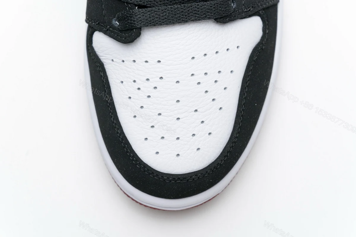 View 8 of Air Jordan 1 Low Black Toe 553558-116