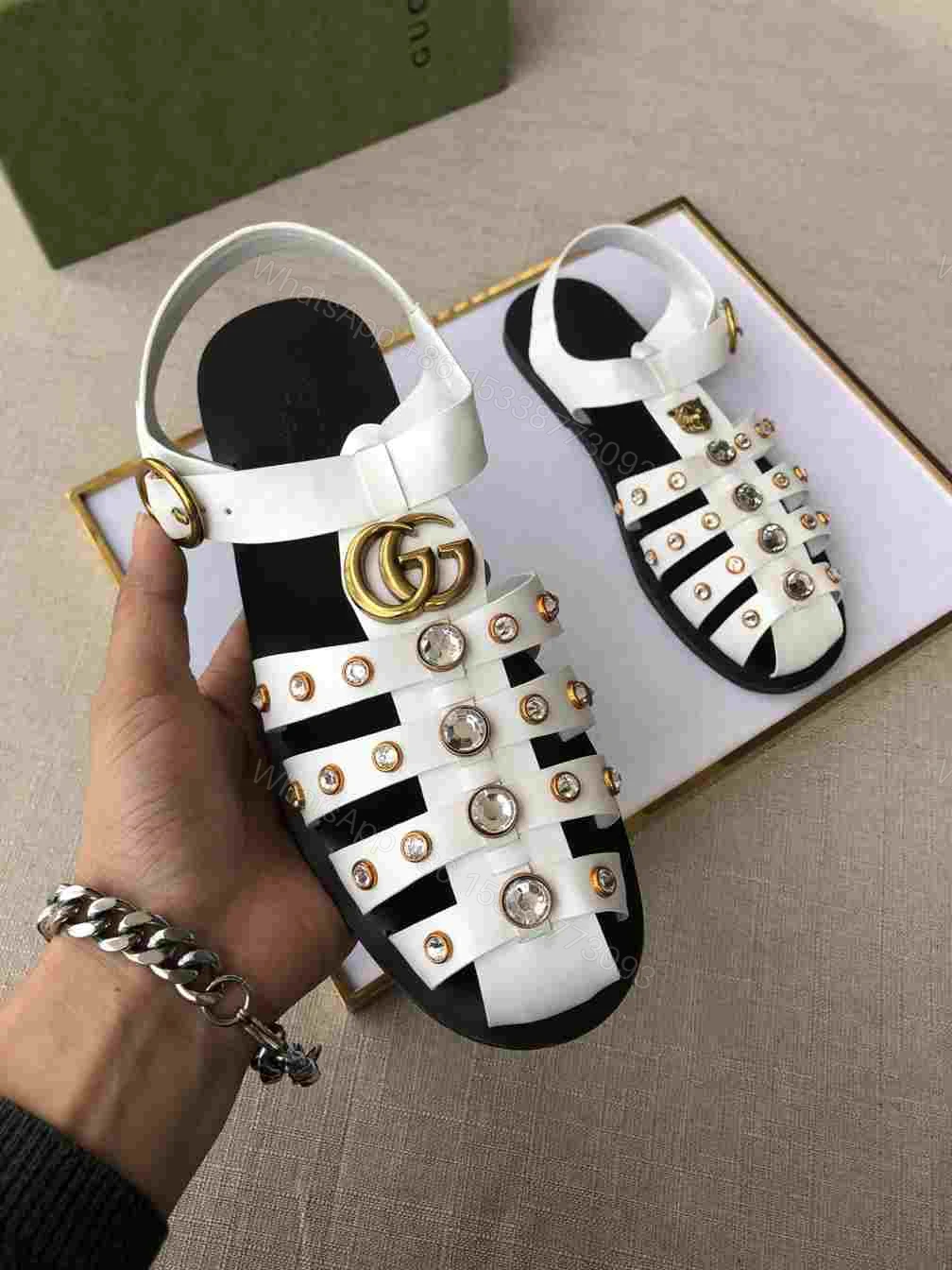 View 9 of GUCCI SANDAL WITH DOUBLE G – SDG001