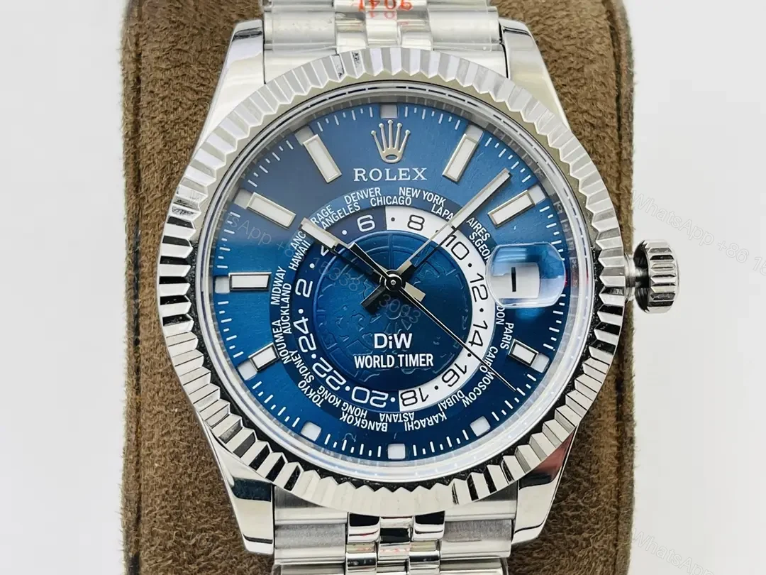 View 4 of Rolex Sky-Dweller DiW Blue Dial Jubilee Bracelet 42mm RLX-SD-DIW-BLJ42-ED