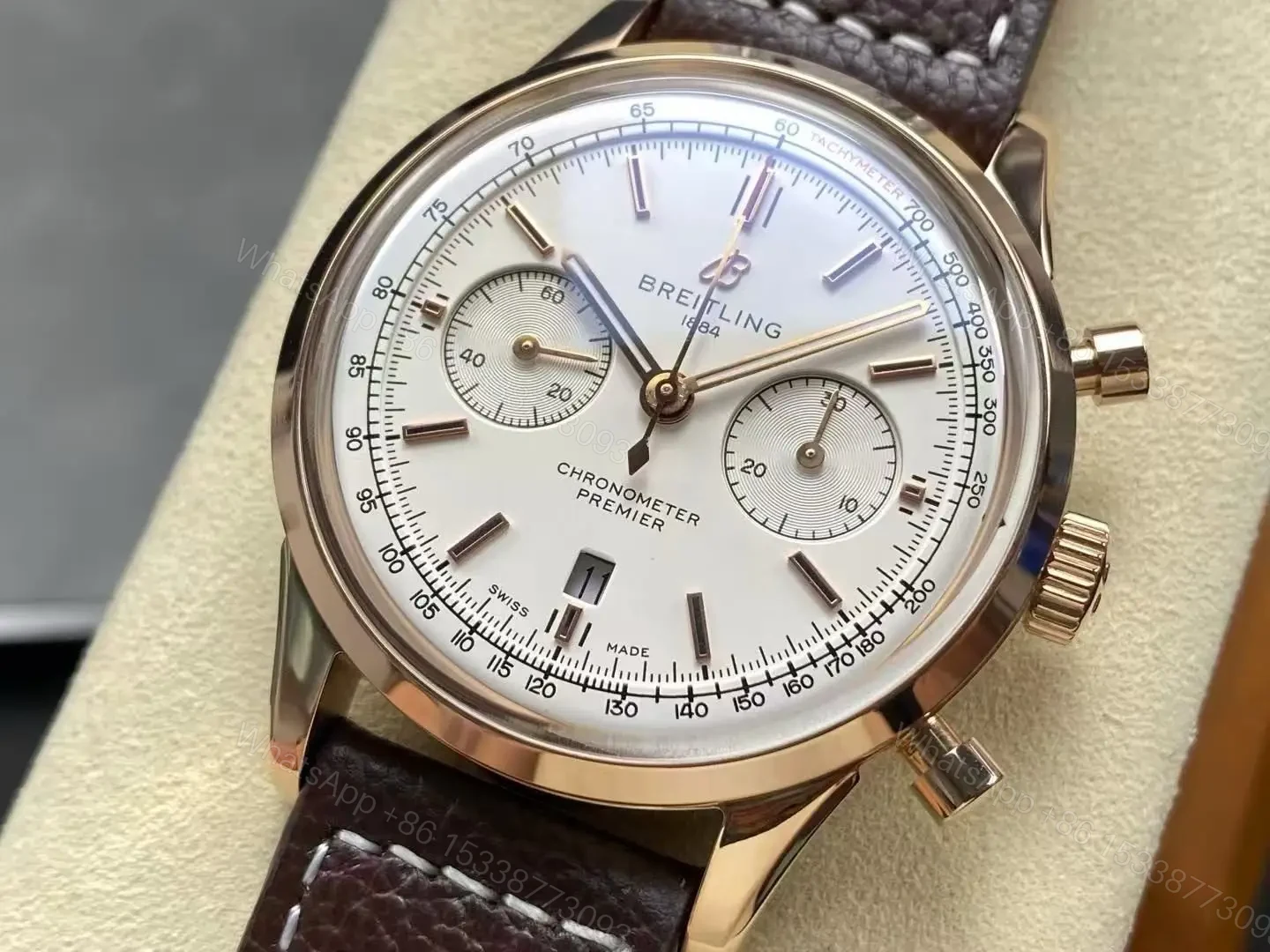 View 4 of Replica Breitling Puya Rose Gold Watch