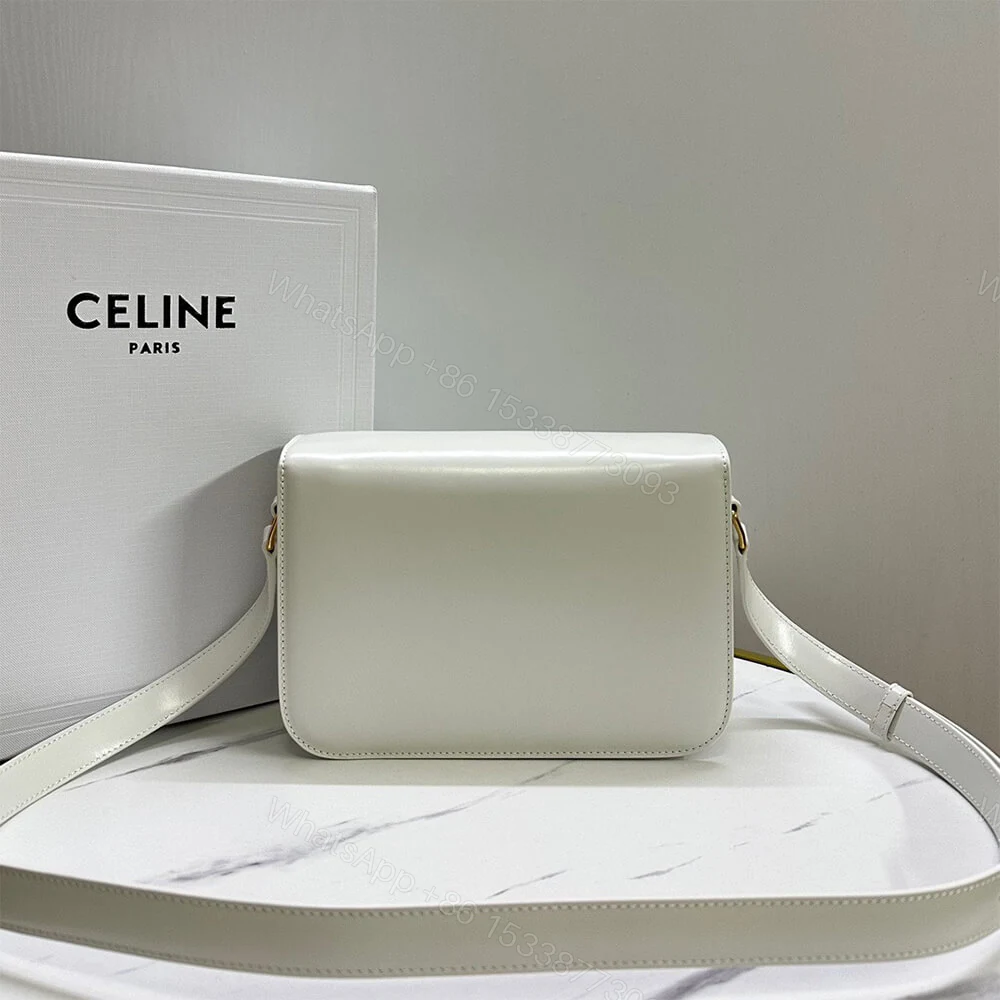 View 4 of CELINE CLASSIQUE TRIOMPHE BAG in shiny calfskin