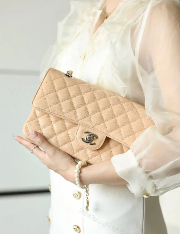 View 3 of FIRST COPY CHANEL PARIS LAMBSKIN SHOULDER BAG