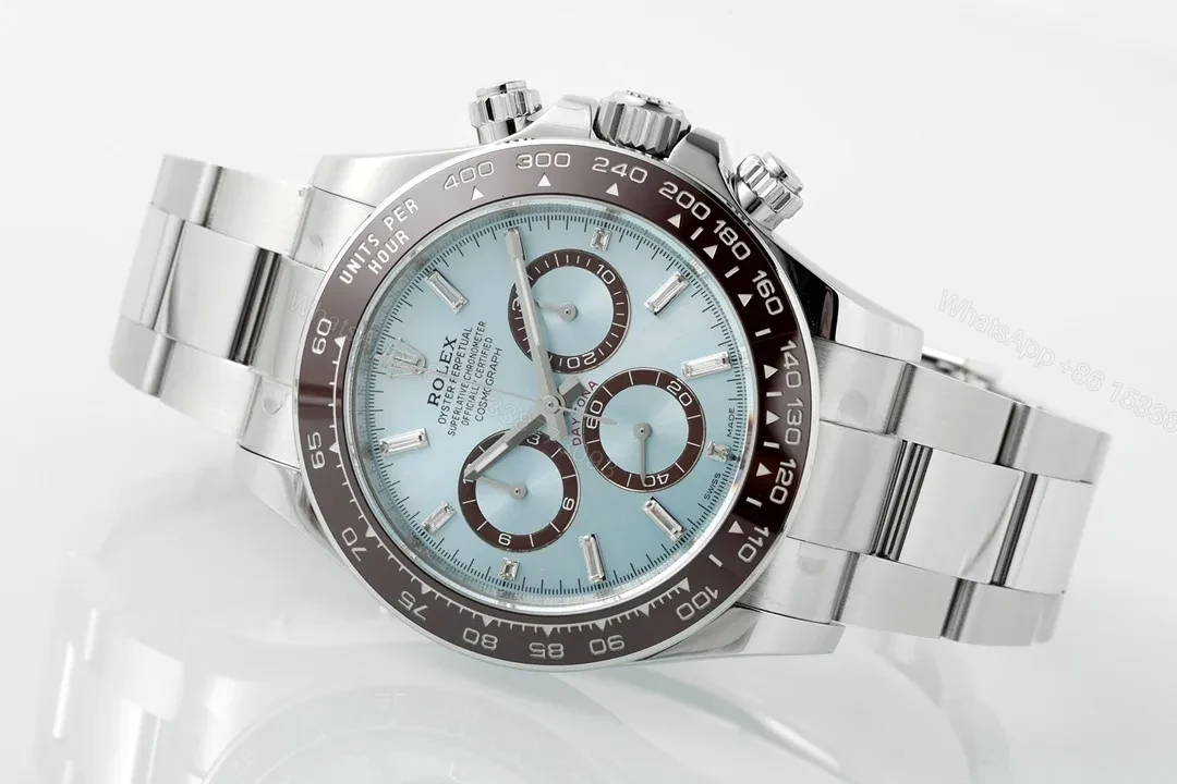 View 5 of OW Factory Clean Factory APS Daytona Silver Blue Dial Watch