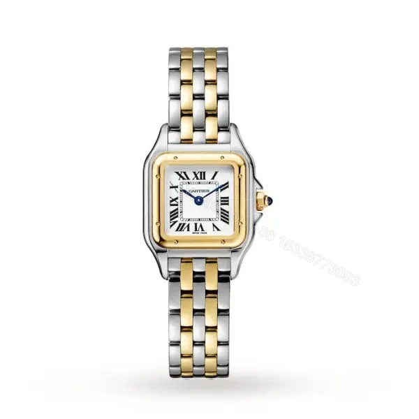 Replica Cartier Panthère de Cartier Women Quartz White 18ct Yellow Gold Watch W2PN0006 — view 1