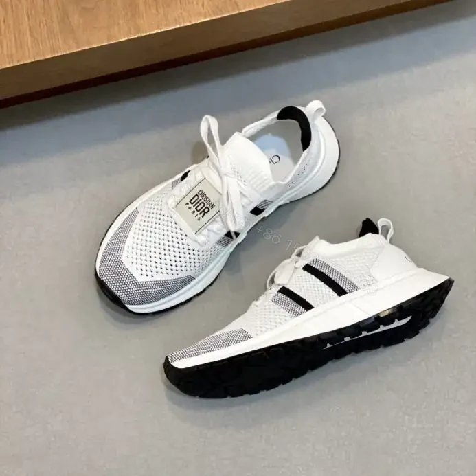 View 7 of DIOR RUN’N’DI0R SNEAKERS WHITE AND BLACK TECHNICAL MESH – CD242
