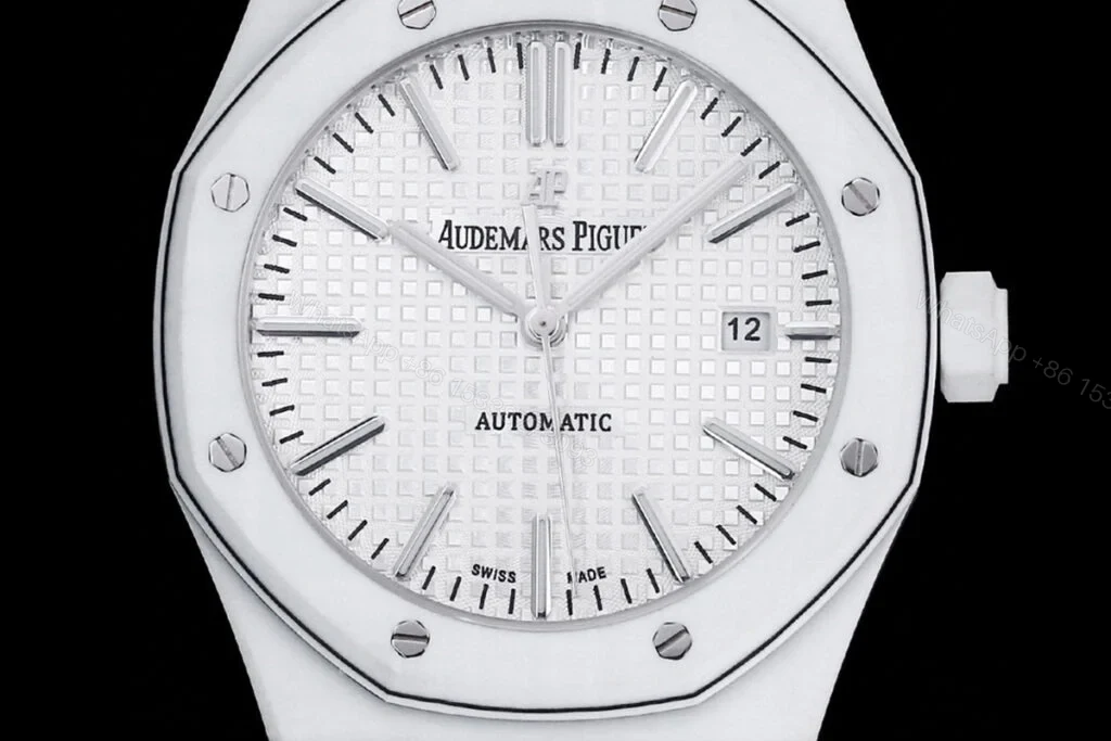View 2 of Replica AP Royal Oak White Carbon White Dial 41mm