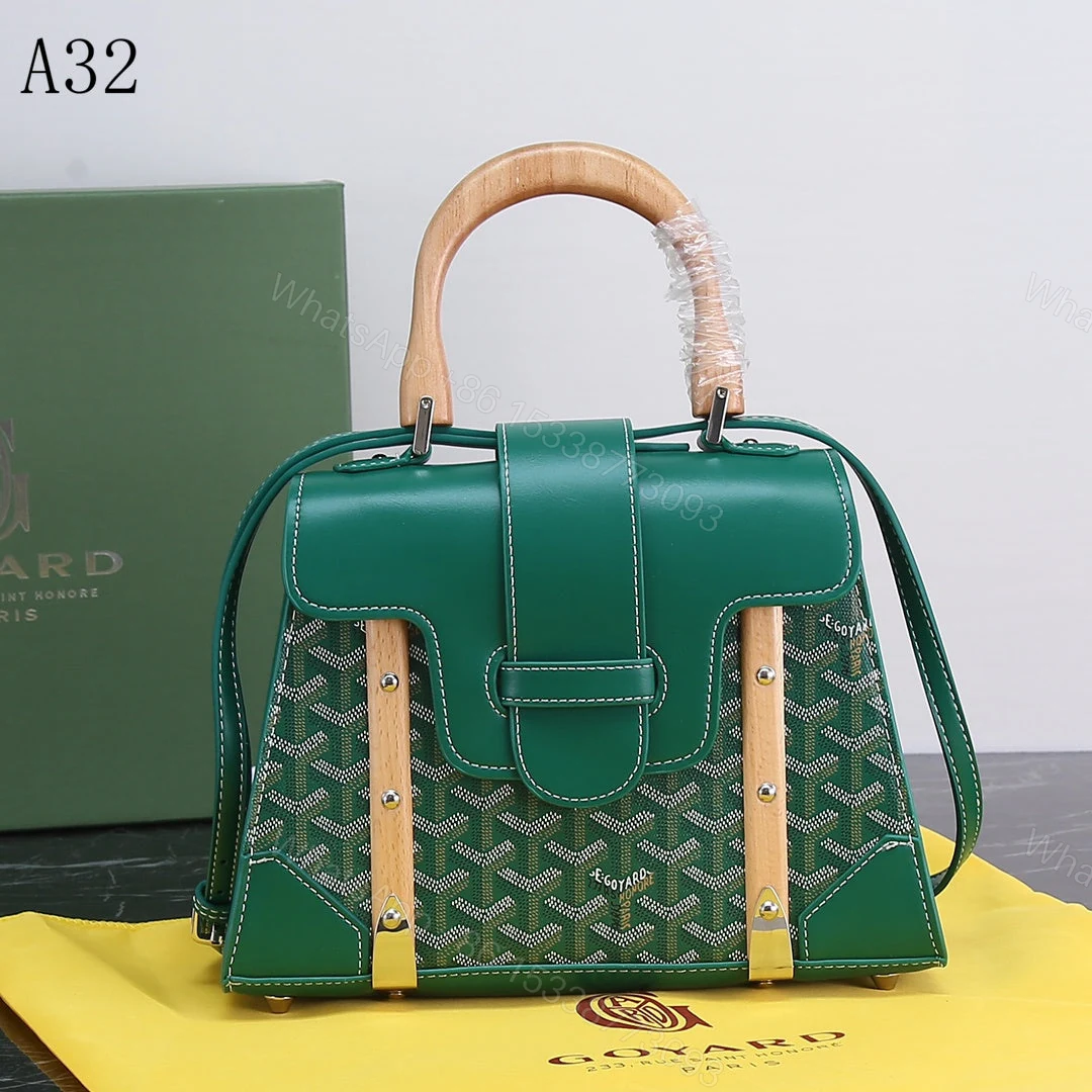 View 2 of GOYARD SAIGON PM BAG GREEN 20CM