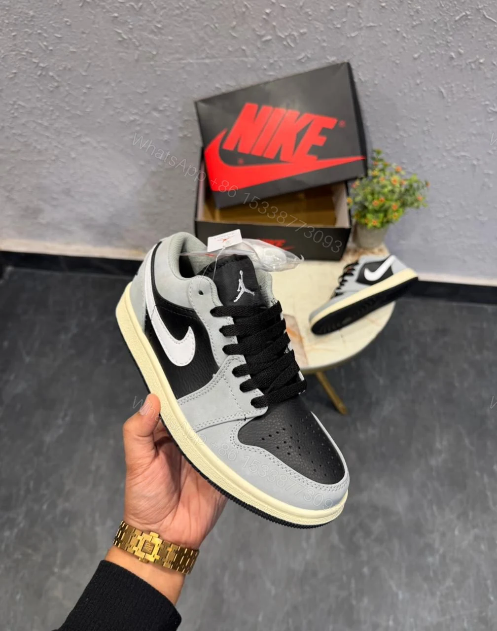 View 9 of Air Jordan 1 Retro Low Reverse Shadow First Copy Shoes | COD India