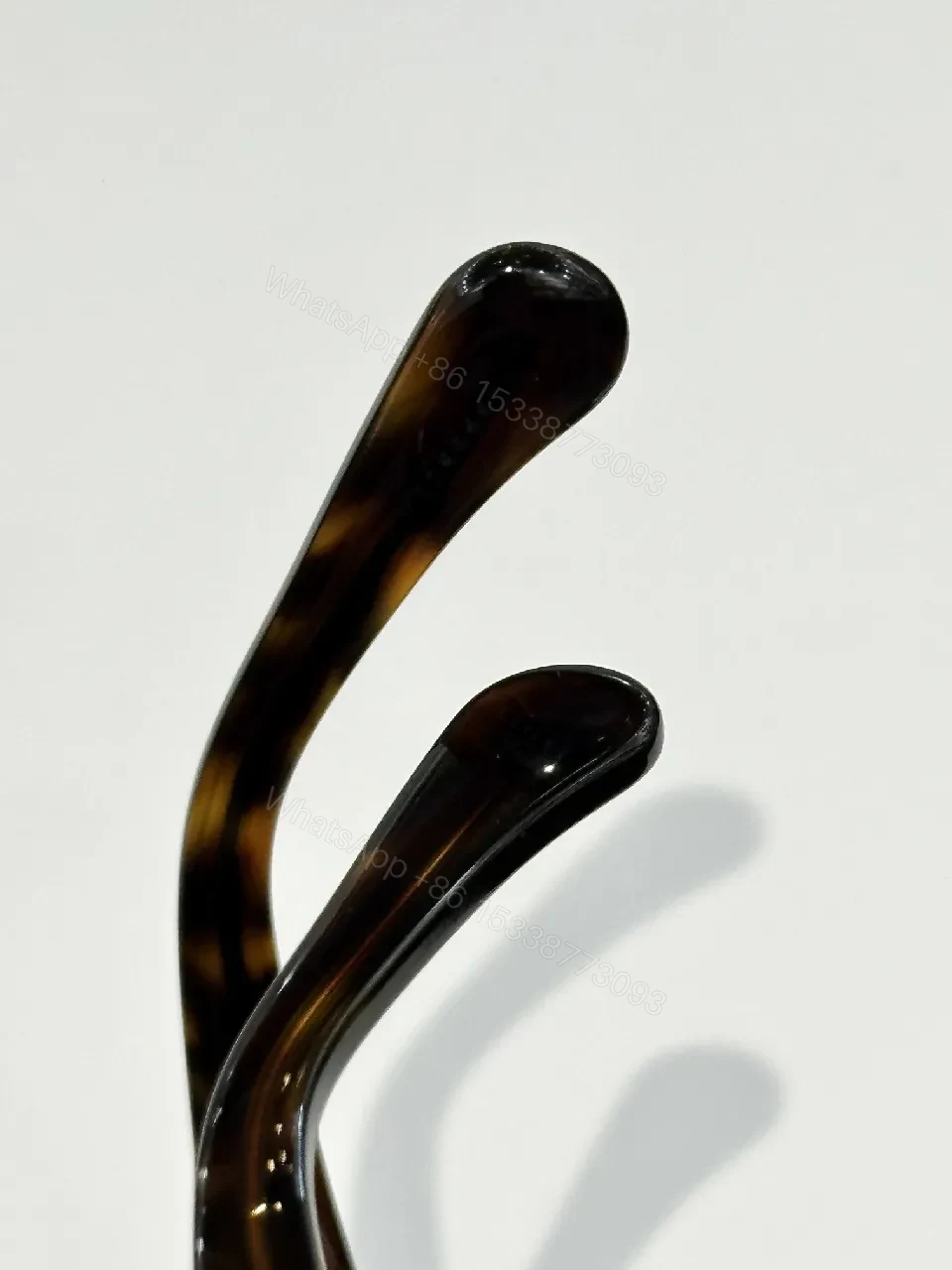 View 4 of Oversized Black-Brown Acetate Sunglasses with Polarized Lenses