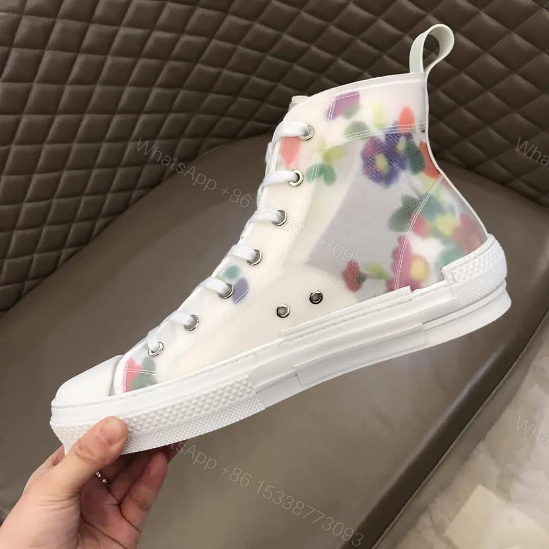 View 8 of DIOR FLOWERS TECHNICAL CANVAS “B23” HIGH-TOP SNEAKER – CD12