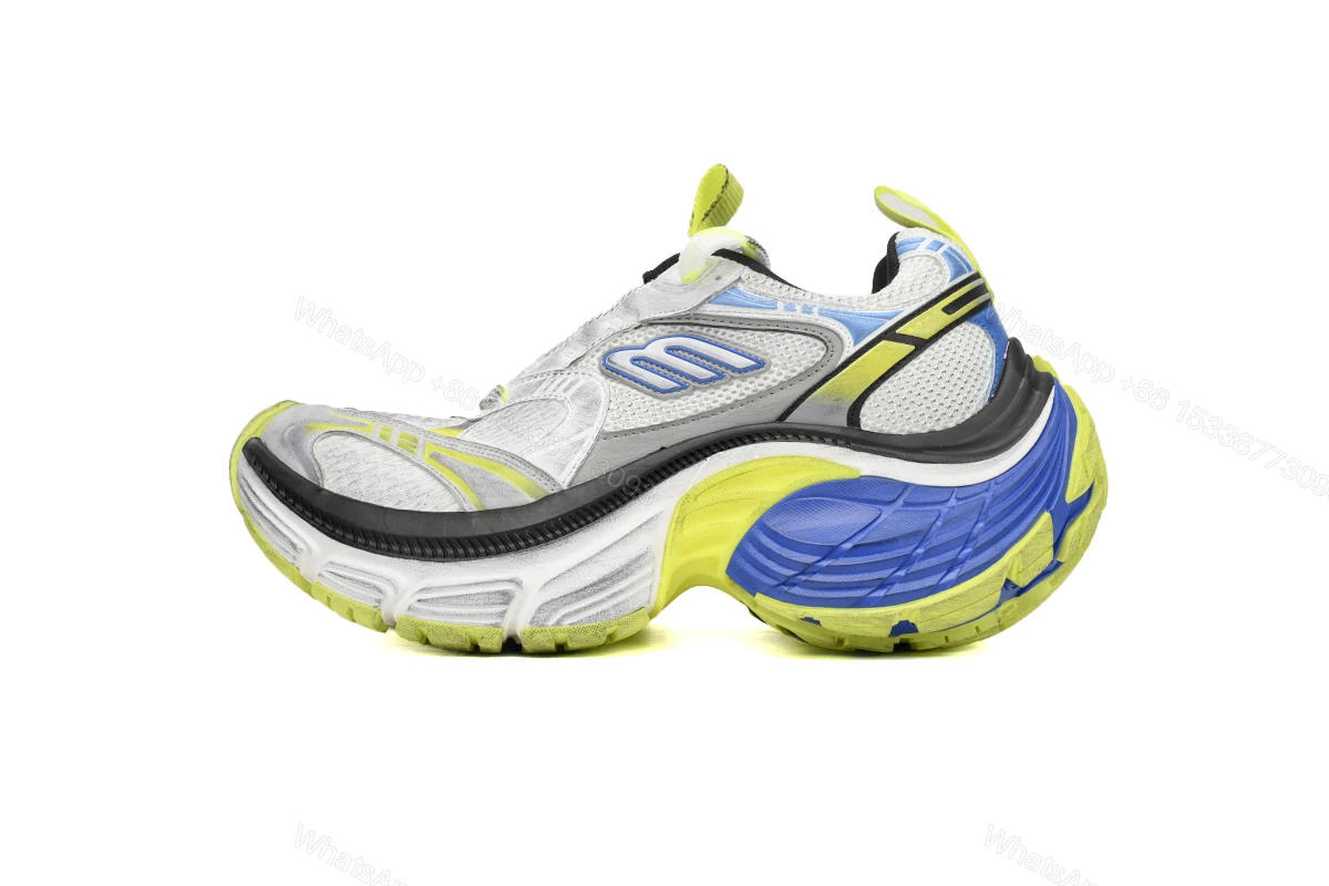 View 6 of Balenciaga 10 XL White Gray Black White Blue Fluorescent Green 784342 W2MV2 7019