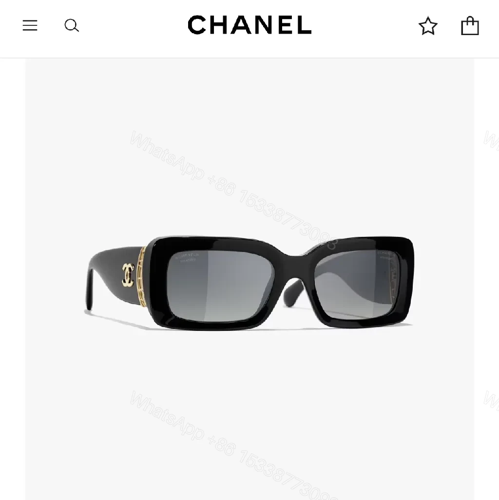 View 2 of Bold Luxury Sunglasses with Gold Accents, Oversized Frames