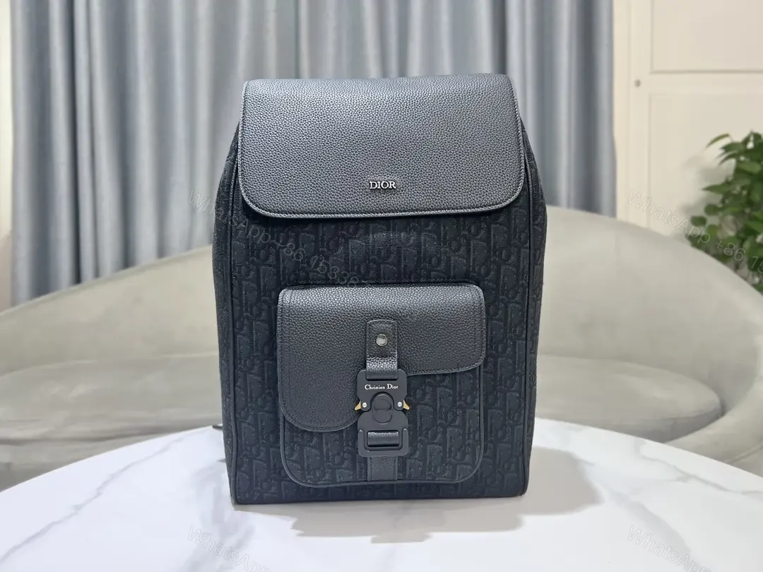 View 4 of Compact Black Structured Backpack with Hidden Essentials