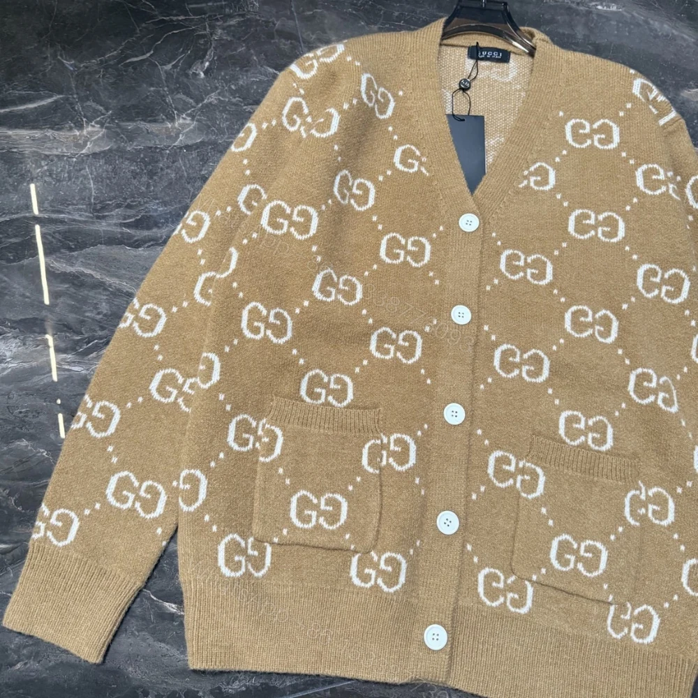View 3 of Gucci Wool Cardigan Beige