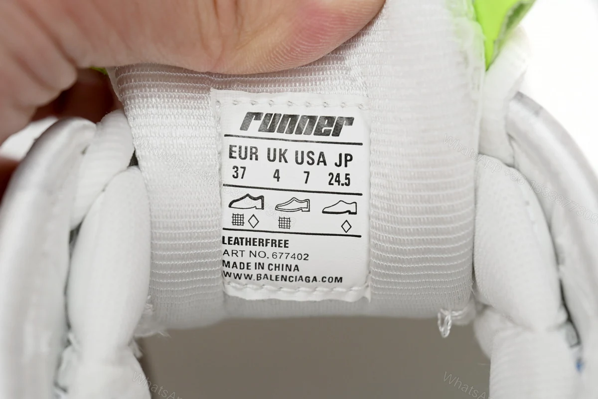 View 11 of Balenciaga Runner White Blue Red 677402 W3RB6 9645
