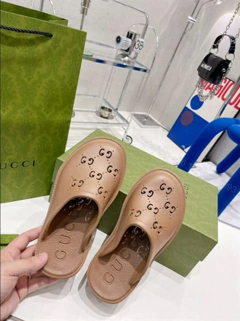 View 7 of GUCCI WONMEN’S PLATFORM PERFORATED G SANDAL – SDG017