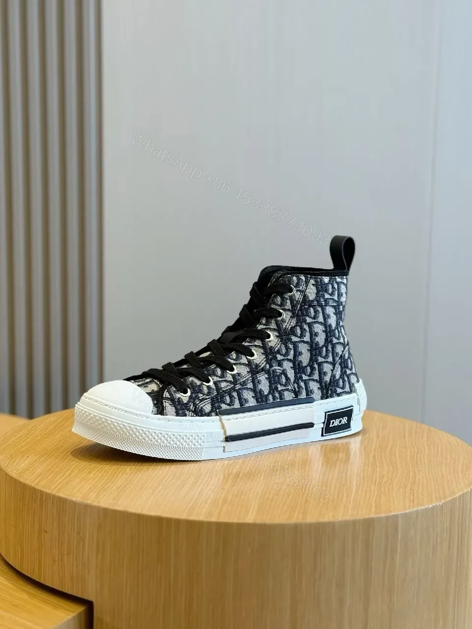 View 8 of Patterned High-Top Sneakers: Luxe Texture, All-Day Comfort