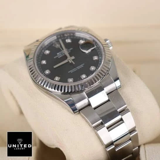 View 9 of Rolex Datejust Diamond Black Replica