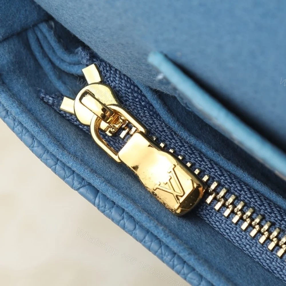 View 9 of Louis Vuitton Wallet On Chain Ivy Monogram Empreinte Blue Jean 23Cm M27755