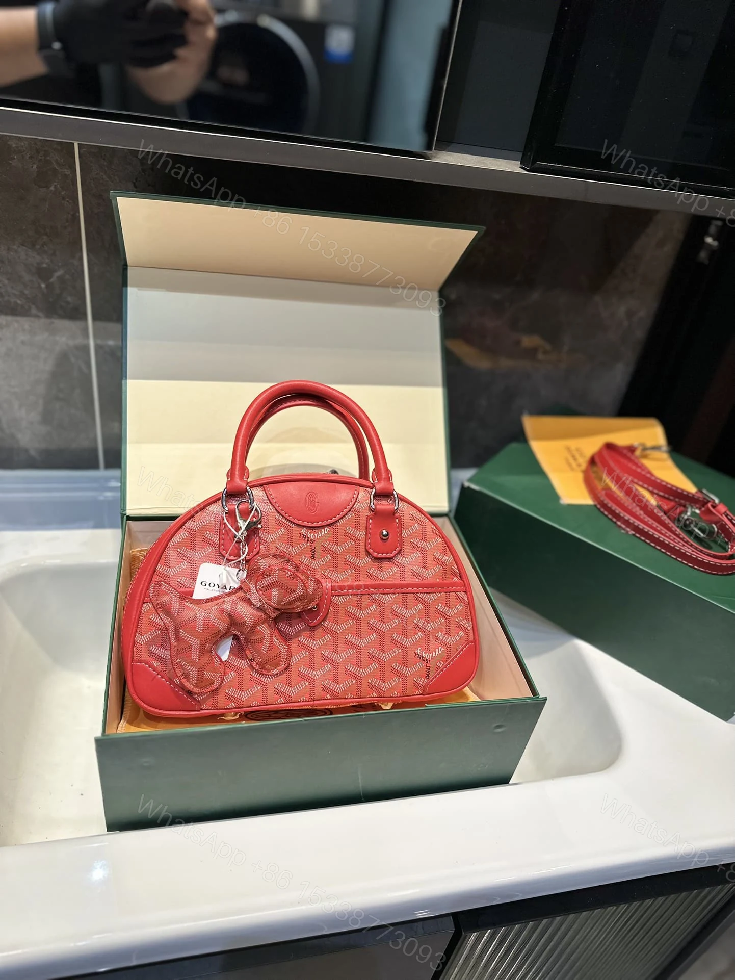View 2 of GOYARD SAINT JEANNE PM RED 26CM