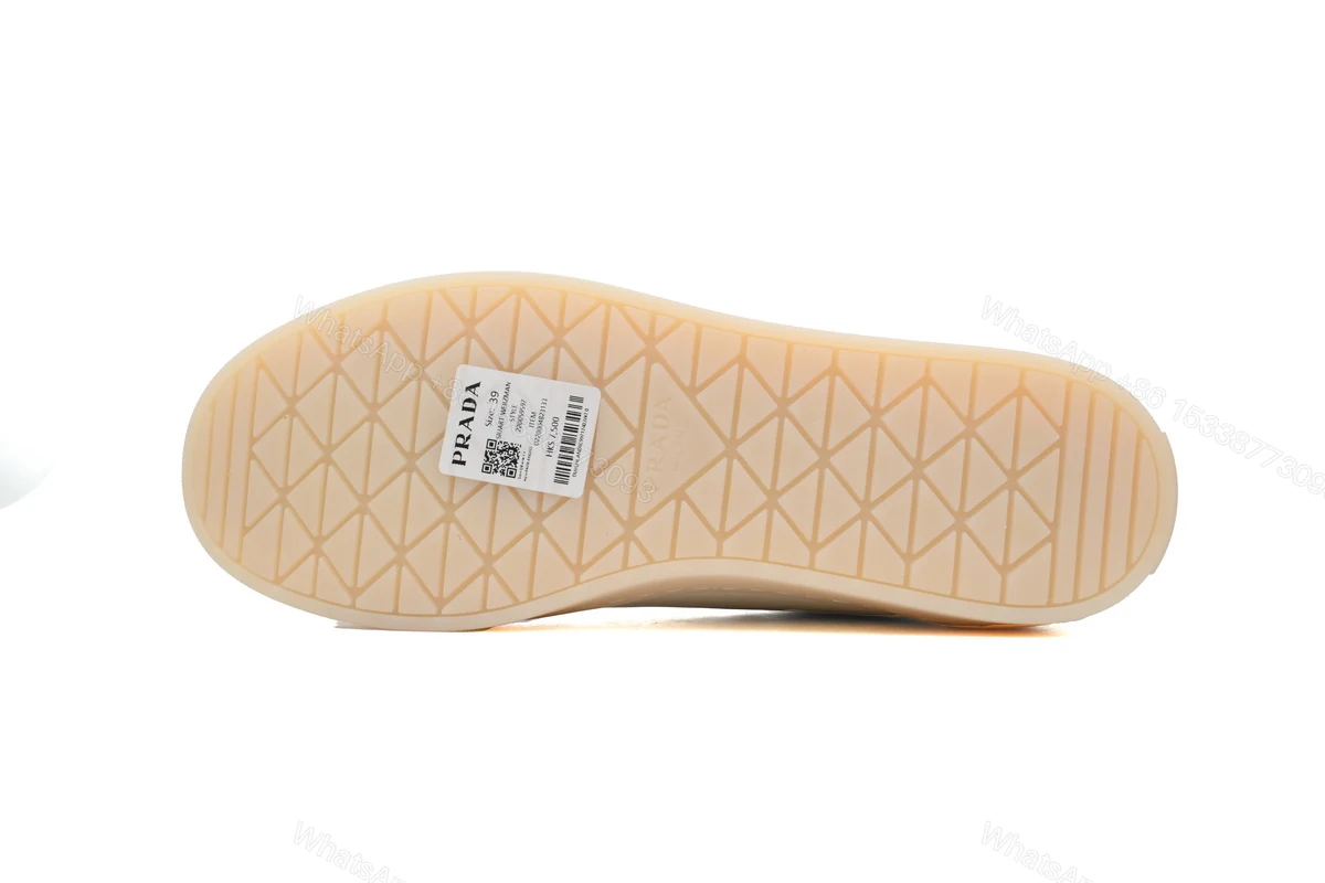 View 4 of Prada Downtown Low Sneakers Rice White