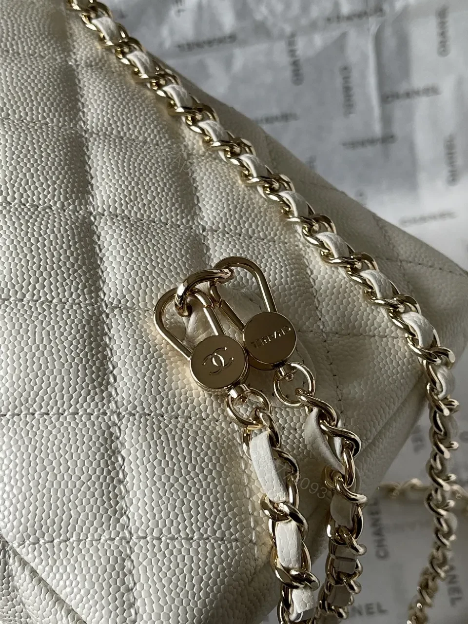 View 3 of Quilted Mini Bag: Gold Chain, Compact Luxury, Versatile