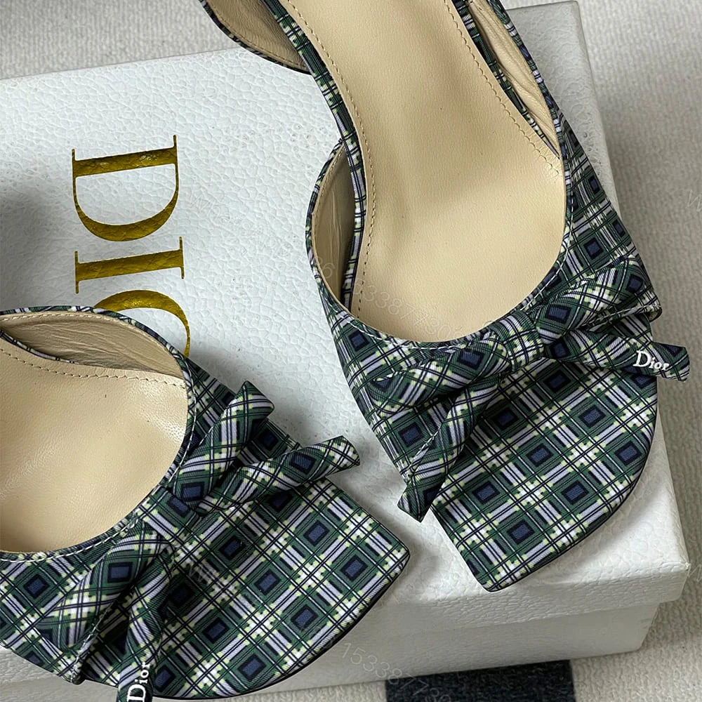 View 7 of Dior Bow Heeled Slingback Sandal
