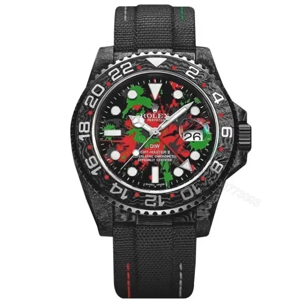 Rolex GMT-Master II Super Clone : Motley Custom Black 40mm Oyster — view 1