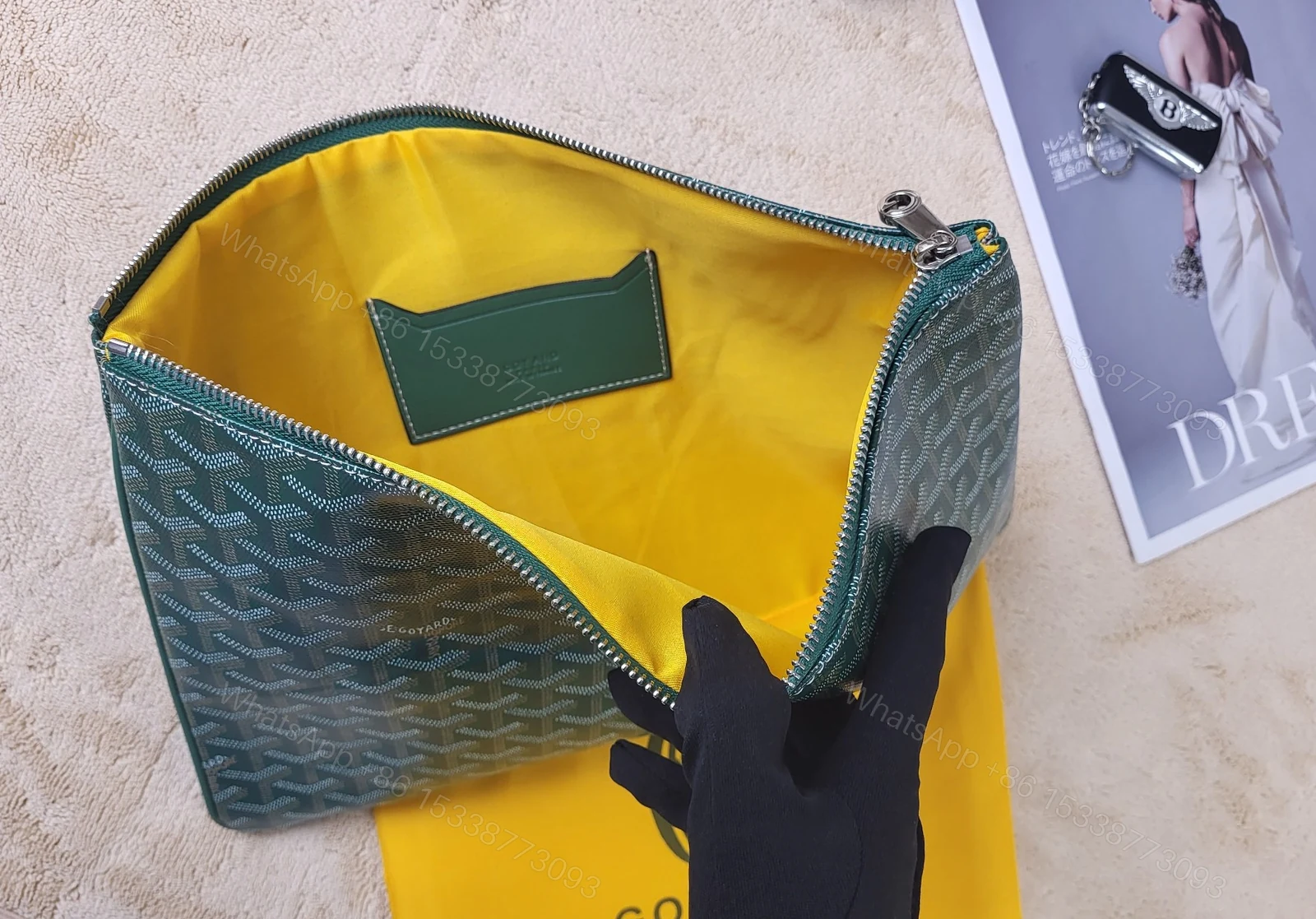 View 5 of GOYARD S?NAT MM POUCH GREEN 36CM SENAT2MGMTY09CL09P