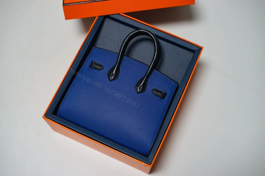 View 3 of HERMES FAUBOURG BIRKIN 20 DEEP BLUE 20CM