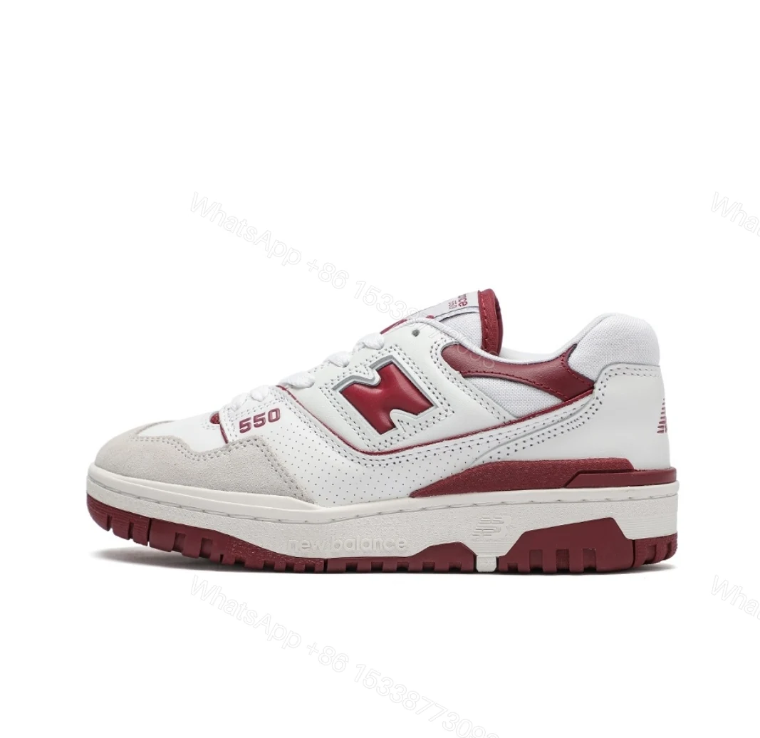 View 8 of New Balance 550 Sea Salt Burgundy BB550LI1