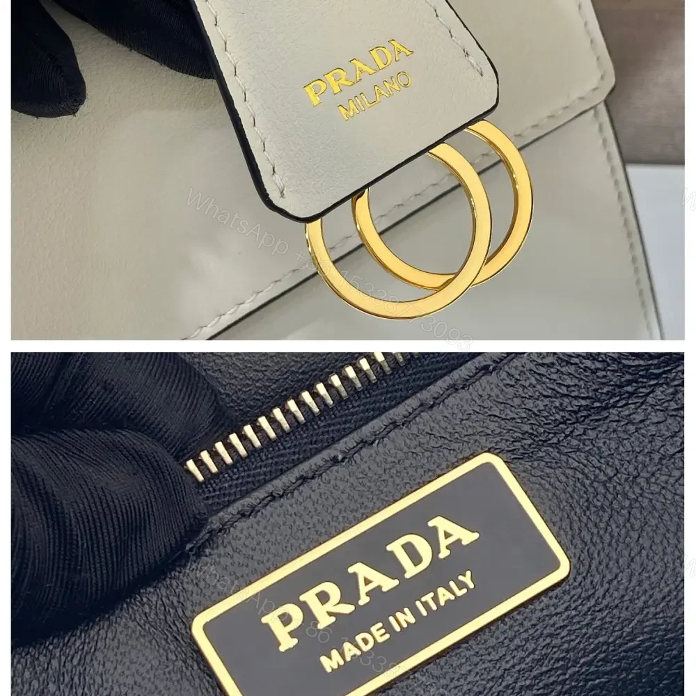 View 9 of 高仿Prada*SoftSound系列1BN023斜挎包白色中號免檢版