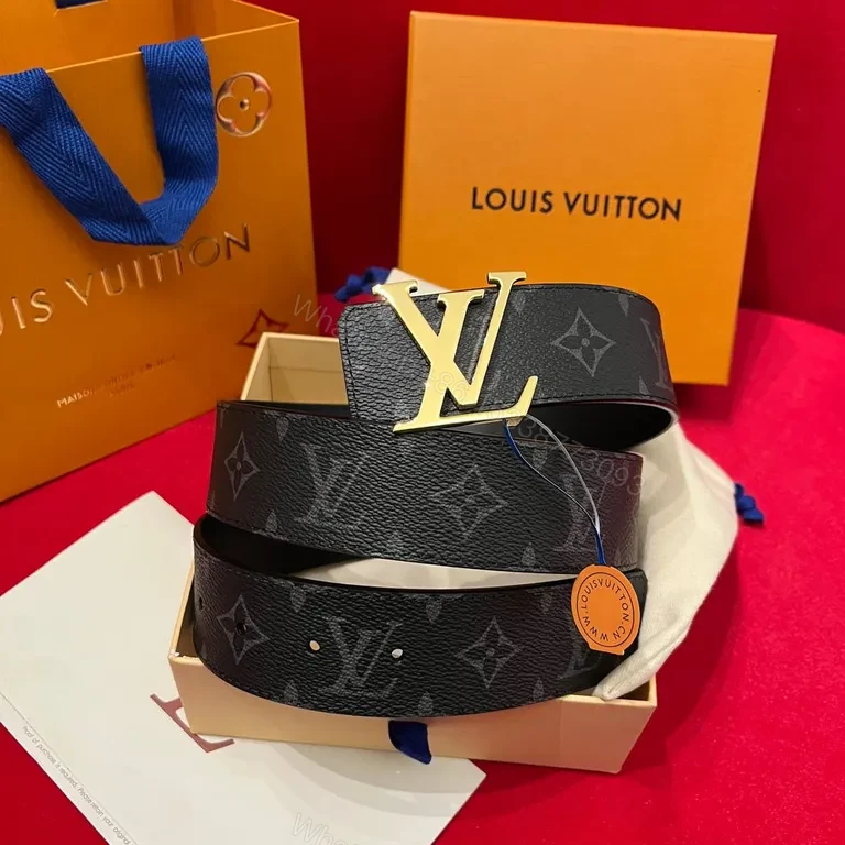 Refined Monogram Belt: LV Craftsmanship, Everyday Luxe, Black Leather — view 1