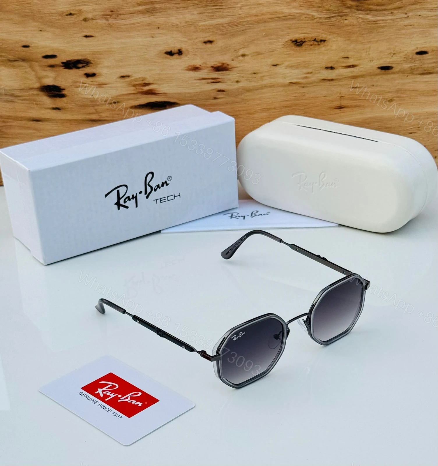View 2 of Ray-Ban Octagon Tech Series Black-Gold