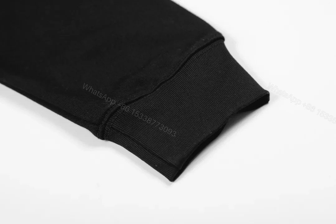 View 2 of Black LOEWE-Inspired Monogram Hoodie: Luxe Streetwear Comfort
