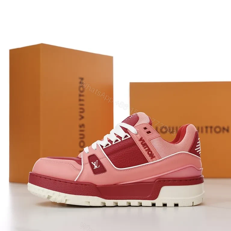 View 7 of Bold Gradient Comfort Sneakers: LV-Inspired Luxe Casuals