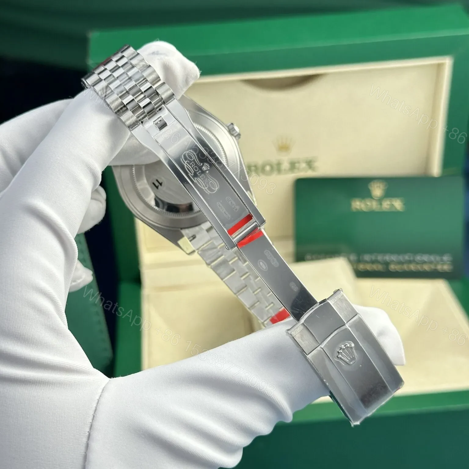 View 7 of Replica Rolex Datejust Silver Dial 16220 36 mm