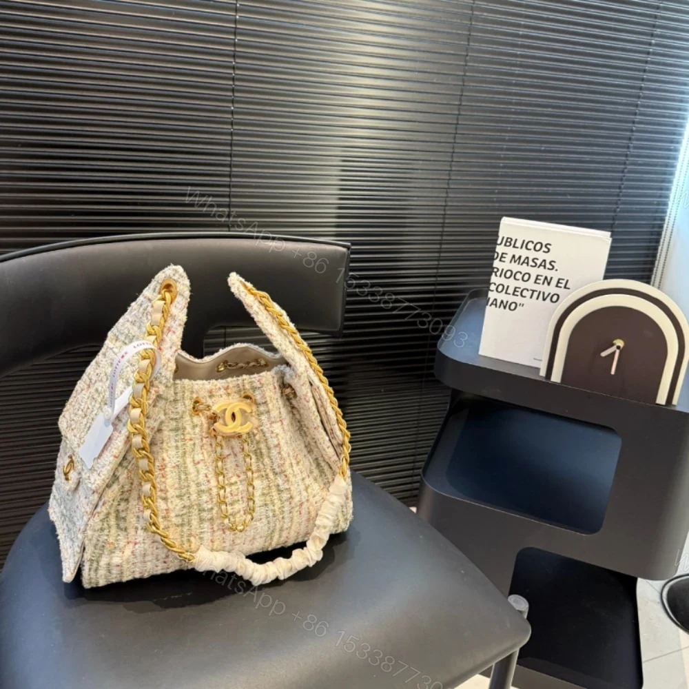View 2 of CHANEL 25 SMALL HANDBAG TWEED AND GOLD TONE METAL 25CM AS5293 B21178 NR774