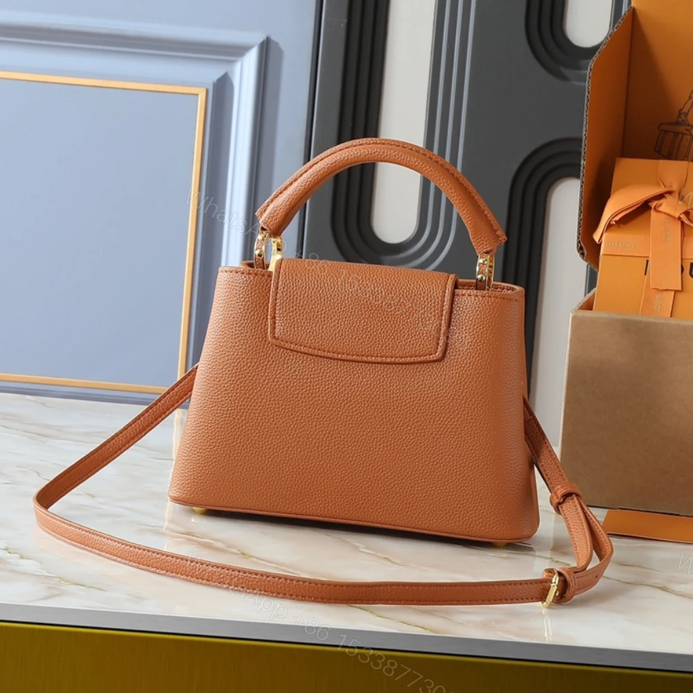 View 5 of Louis Vuitton Capucines BB Tan Brown 27Cm M25089