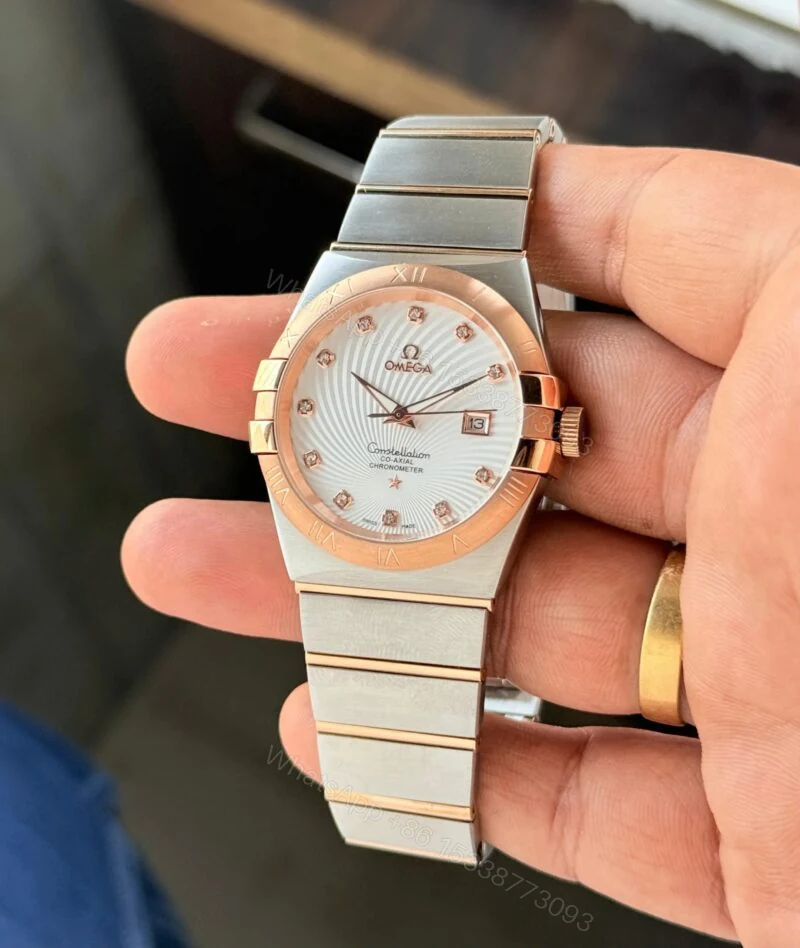View 2 of Omega Constellation 7AAA White Dial Chronograph 40mm Quartz