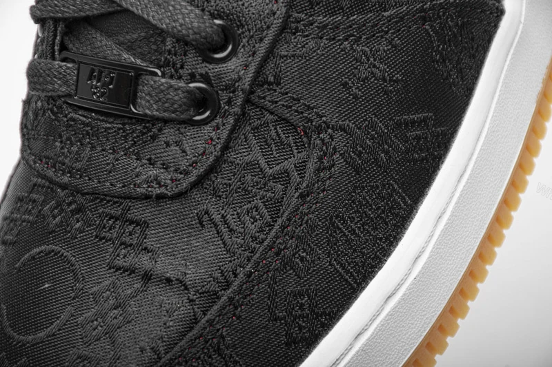 View 7 of Fragment Clot x Nike Air Force 1 PRM Black CZ3986-001