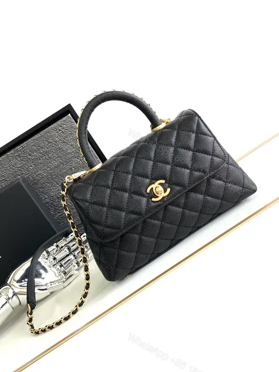 Quilted Black Flap Bag + Gold Hardware - Everyday Luxe Bag — view 1