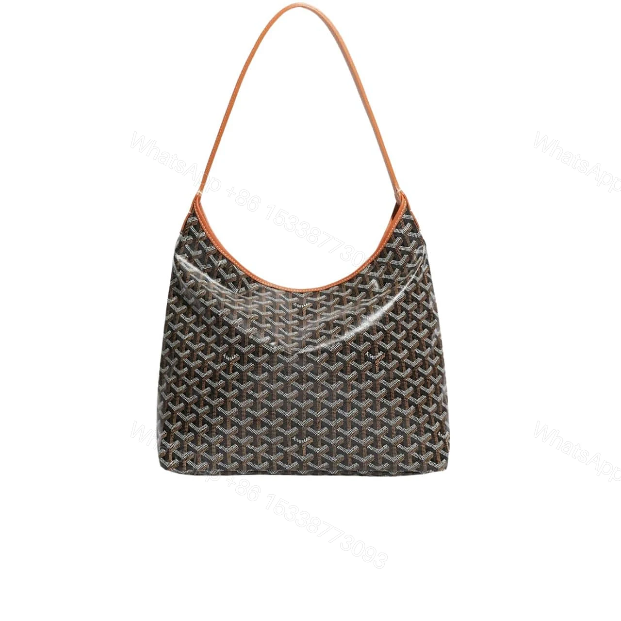 GOYARD BOH?ME HOBO BAG BLACK TAN 42CM BOHEMEPMLTY01CL03P — view 1