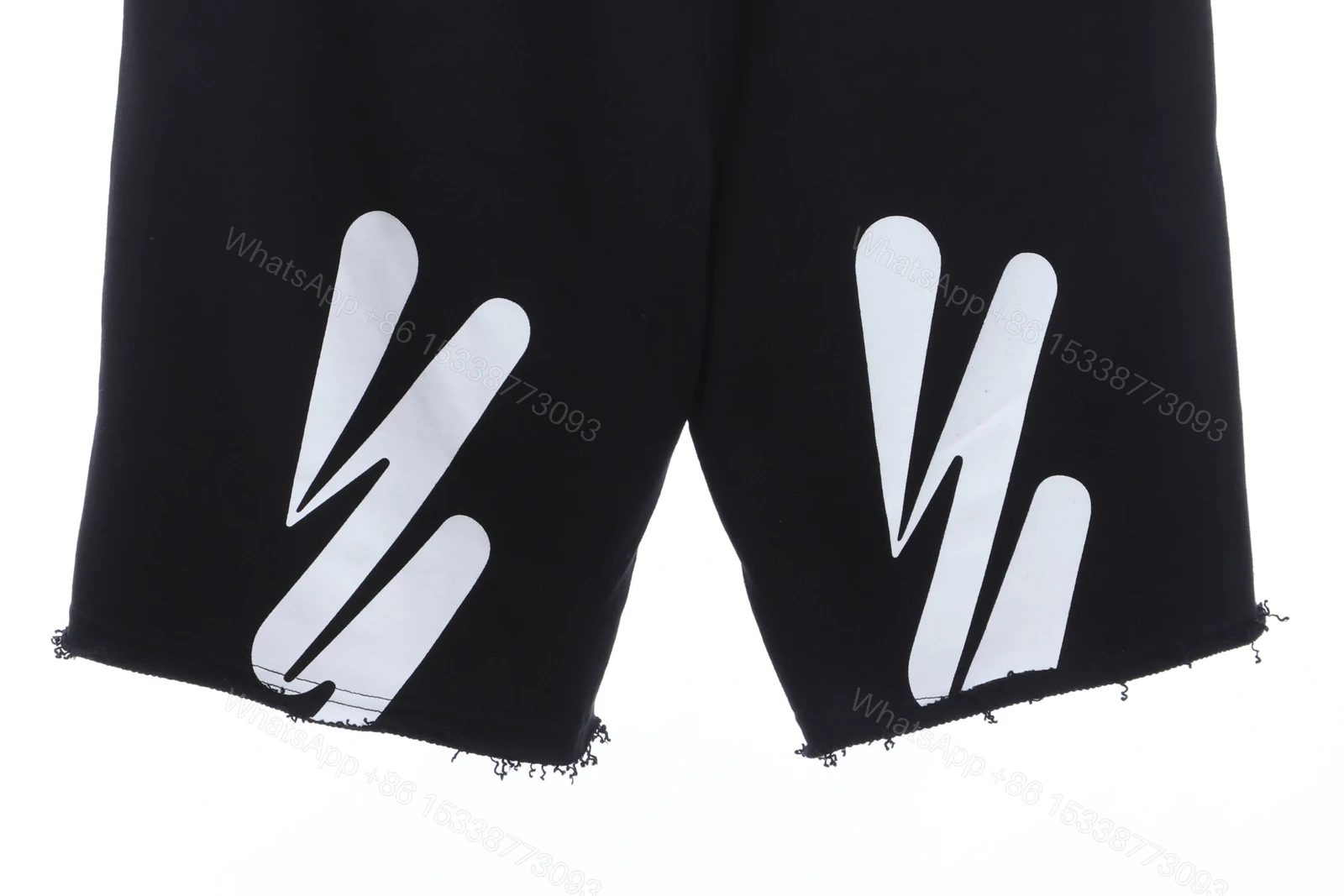 View 2 of Off-White ECG Printed Shorts