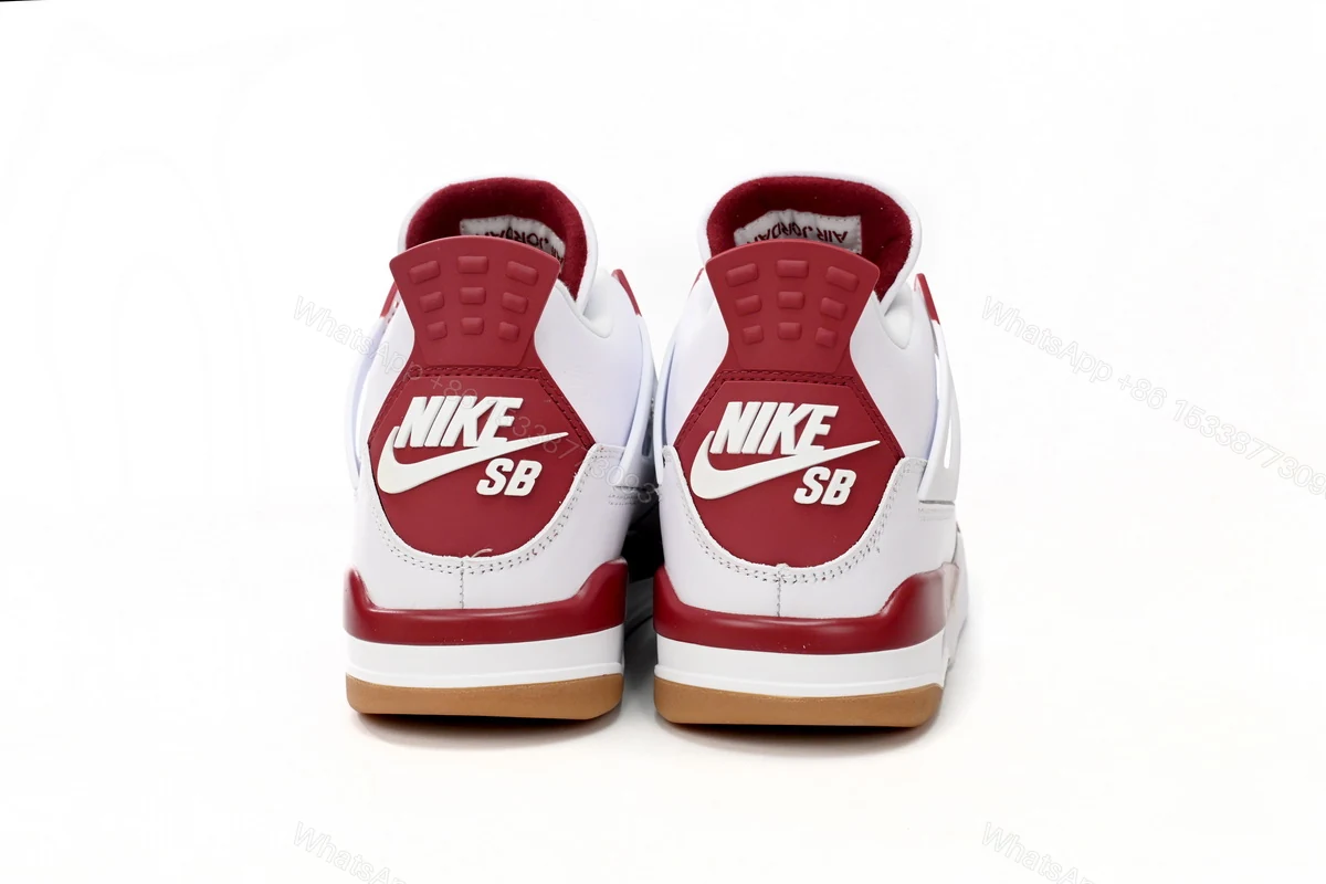 View 3 of Nike SB x Air Jordan 4 White Red DR5415-160 (Top Quality)