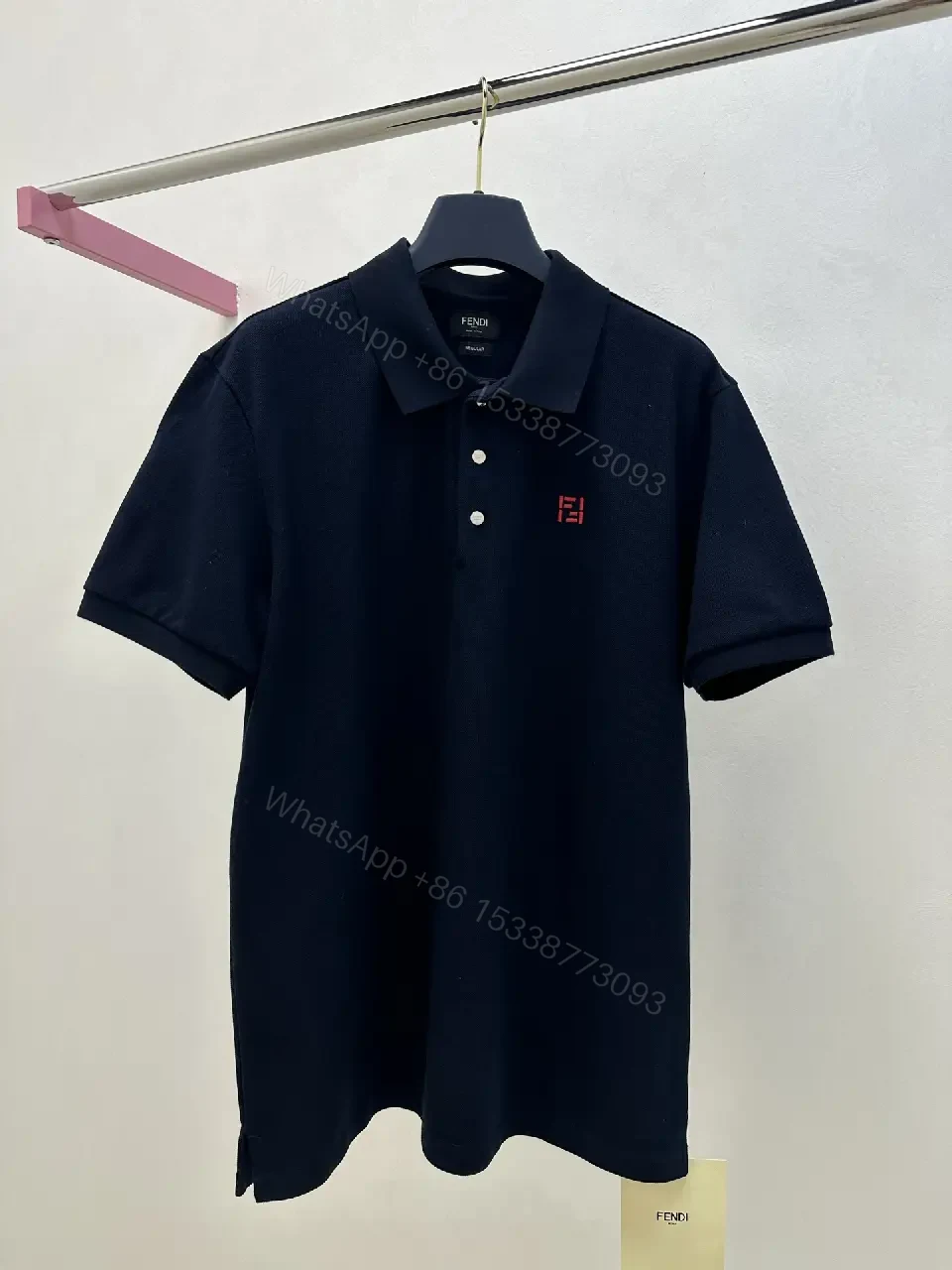 View 6 of Deep Navy Polo | Soft Knit, Subtle Logo, Modern Fit