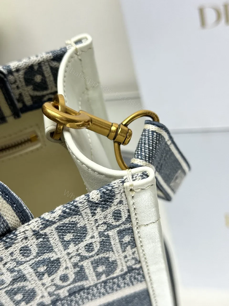 View 9 of Denim-Patterned Luxury Tote: Bold Modern Craftsmanship