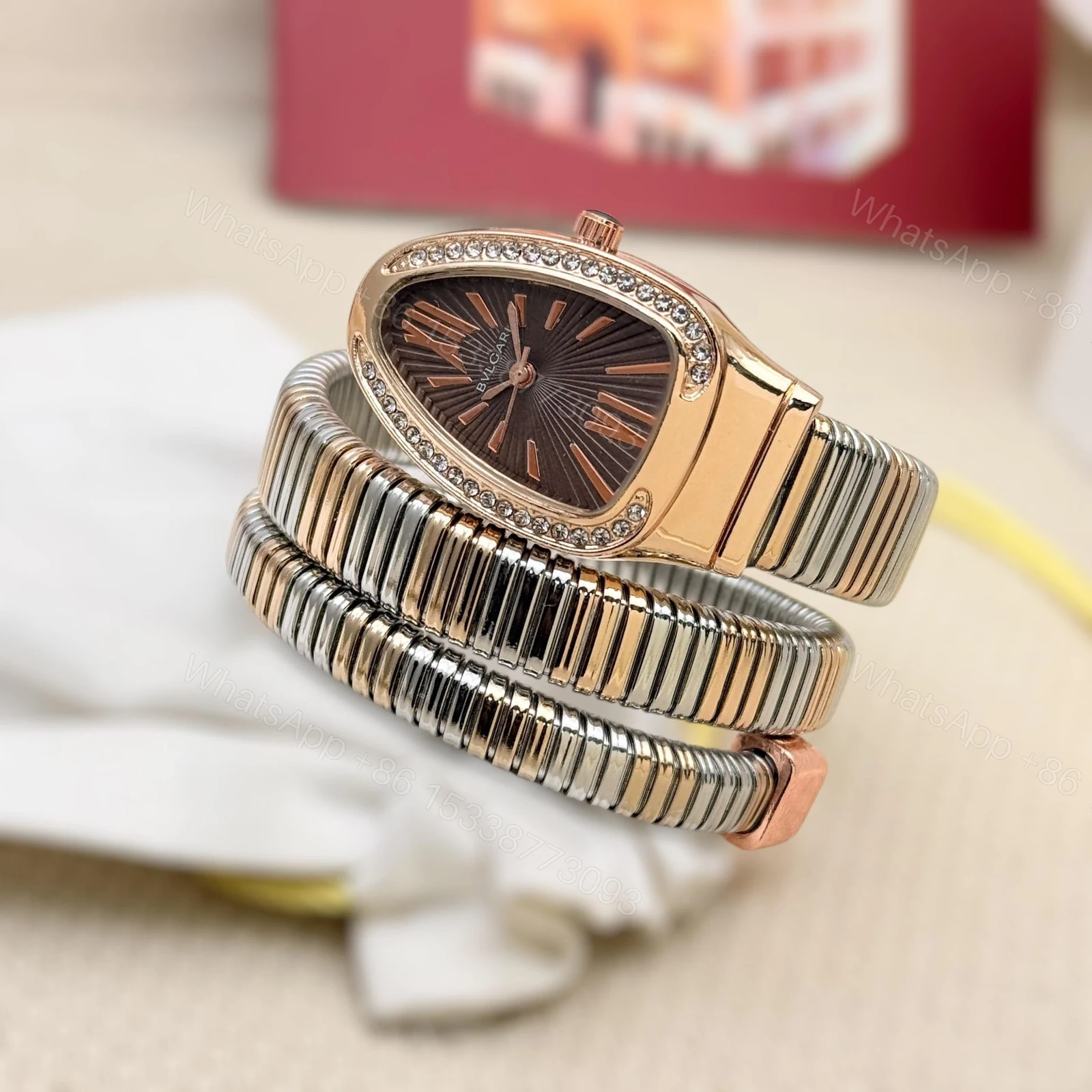 FIRST COPY Ladies bvlgari snake watch — view 1