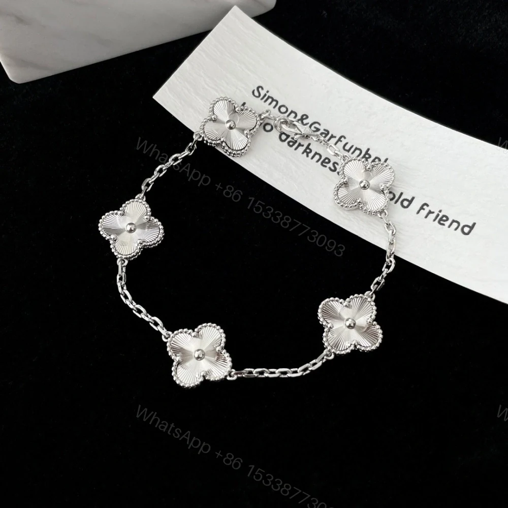 高仿首飾VanCleef&Arpels*RP9XE00銀鐳射五花手鏈 — view 1